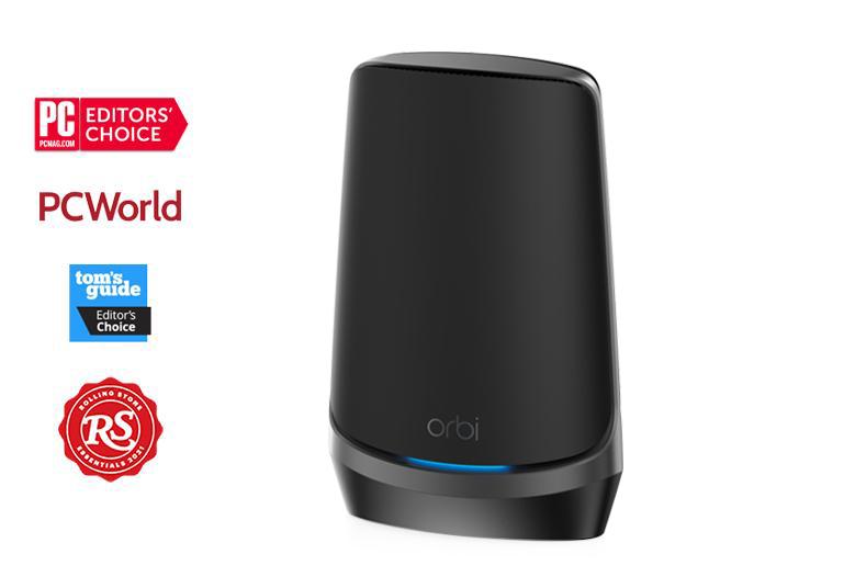 [Out of Stock] Orbi AXE11000 WiFi Satellite (RBSE960B) 960 Series Quad-Band WiFi 6E Mesh Add-on Satellite, 10.8Gbps - Black Edition