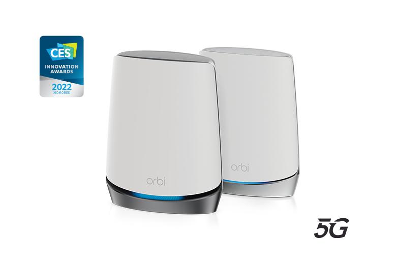 5G WiFi Mesh System, AX4200 (NBK752) Orbi 5G Tri-Band WiFi 6 Mesh System,4.2Gbps, Router + 1 Satellite