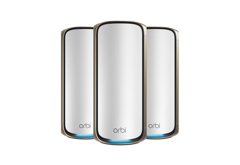 [PRE-Order] BE27000 Mesh WiFi System (RBE973S) Orbi 970 Series Quad-Band WiFi 7 Mesh System, 27Gbps, 3-Pack, 1-year NETGEAR Armor included ※ Estimation of stock arrival: within 2 weeks ※