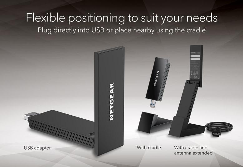 Nighthawk® WiFi 6E USB 3.0接收器 (A8000)