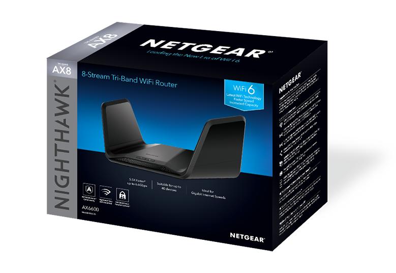 Nighthawk® 8-Stream三頻WiFi 6 路由器 (RAX70)