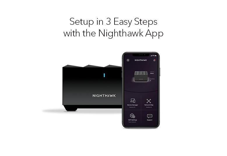 Nighthawk 雙頻 WiFi 6 Mesh系統 (MK72S)