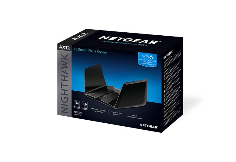 Nighthawk ® 12-Stream雙頻WiFi 6 路由器 (RAX120)