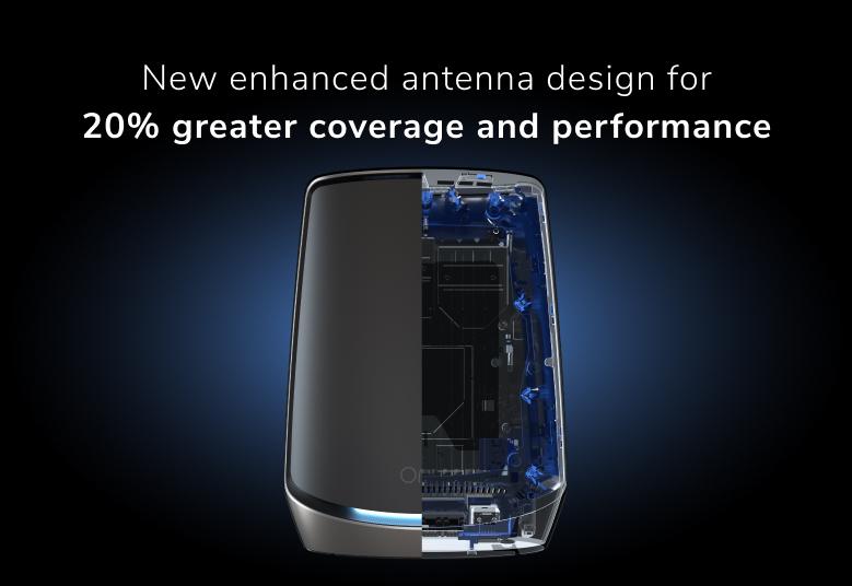 Orbi 860系列三頻WiFi 6 Mesh系統，黑色版，3件裝 (RBK863SB)