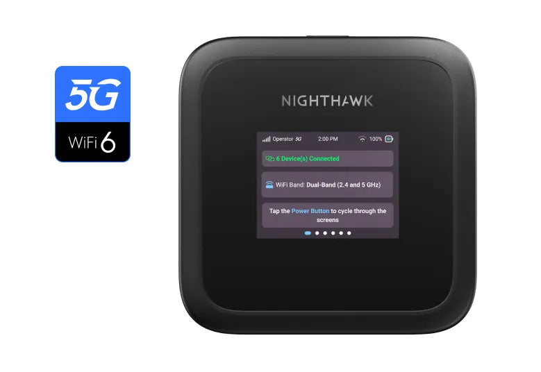 Nighthawk M3, 5G router mobile hotspot, 最高速度可達 2.5 Gbps (MH3150)