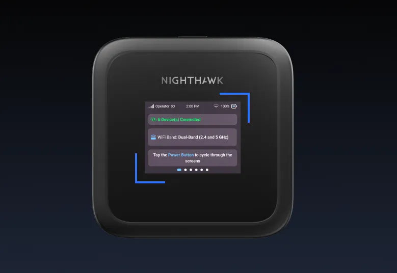 Nighthawk M3, 5G router mobile hotspot, 最高速度可達 2.5 Gbps (MH3150)