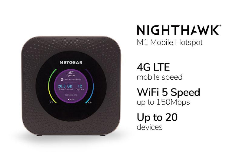 Nighthawk M1 4G LTE流動WiFi(熱點)路由器 (MR1100) 