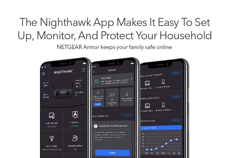 Nighthawk ® 12-Stream雙頻WiFi 6 路由器 (RAX120)