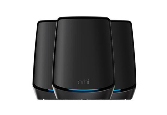 Orbi 860系列三頻WiFi 6 Mesh系統，黑色版，3件裝 (RBK863SB)