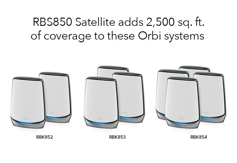 Orbi 850系列三頻WiFi 6附加衛星機 (RBS850)